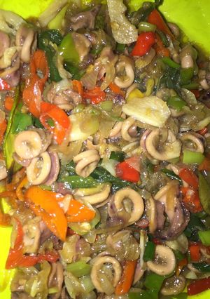 Foto resep Cumi Pelangi