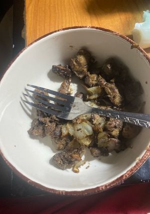صورة لوصفة كبدة وقوانص سريعة 🍳