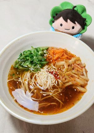 ［夏日清爽料理］泡菜涼麵 的食譜成品照片