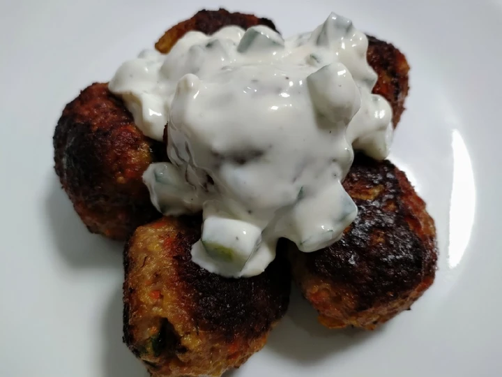 Easy Way Make Pork meatballs with mint and tzatziki the Can Spoil the Tongue You can take Joss in your mouth