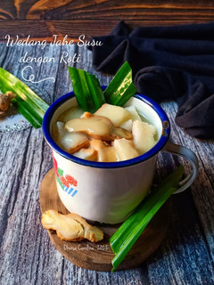 Foto resep Wedang Jahe Susu dengan Roti Tawar