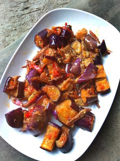 Foto resep Terong teri balado