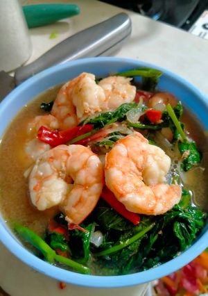 Foto resep 41. Tumis Kangkung Udang