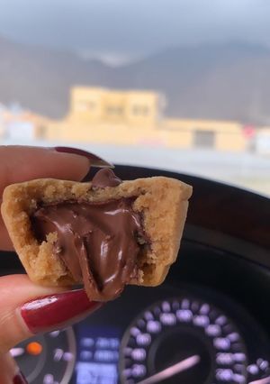 صورة لوصفة كوكيز محشي بالنوتيلا🍪