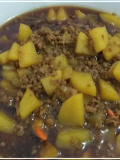 Foto resep Semur daging cincang dan kentang