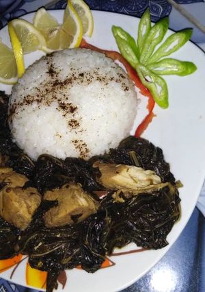 صورة لوصفة ملوخية ورز