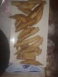 Chayote frito con longaniza seca frita