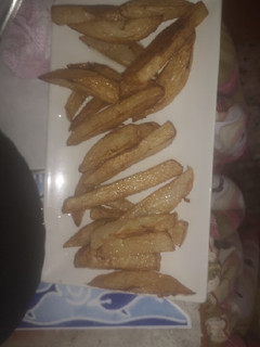 Una foto de Chayote frito con longaniza seca frita