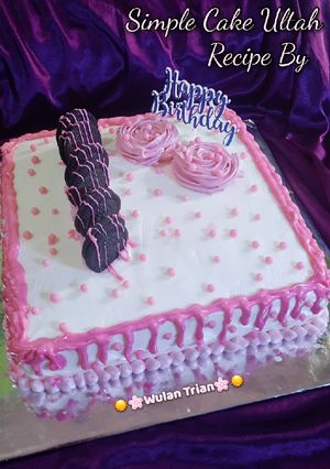 Foto resep Simple Cake Ultah