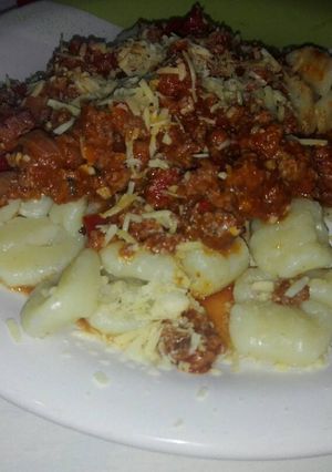 Una foto de Ñoquis caseros de harina