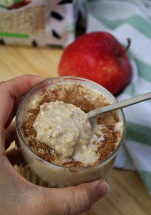Una foto de Avena de manzana y canela