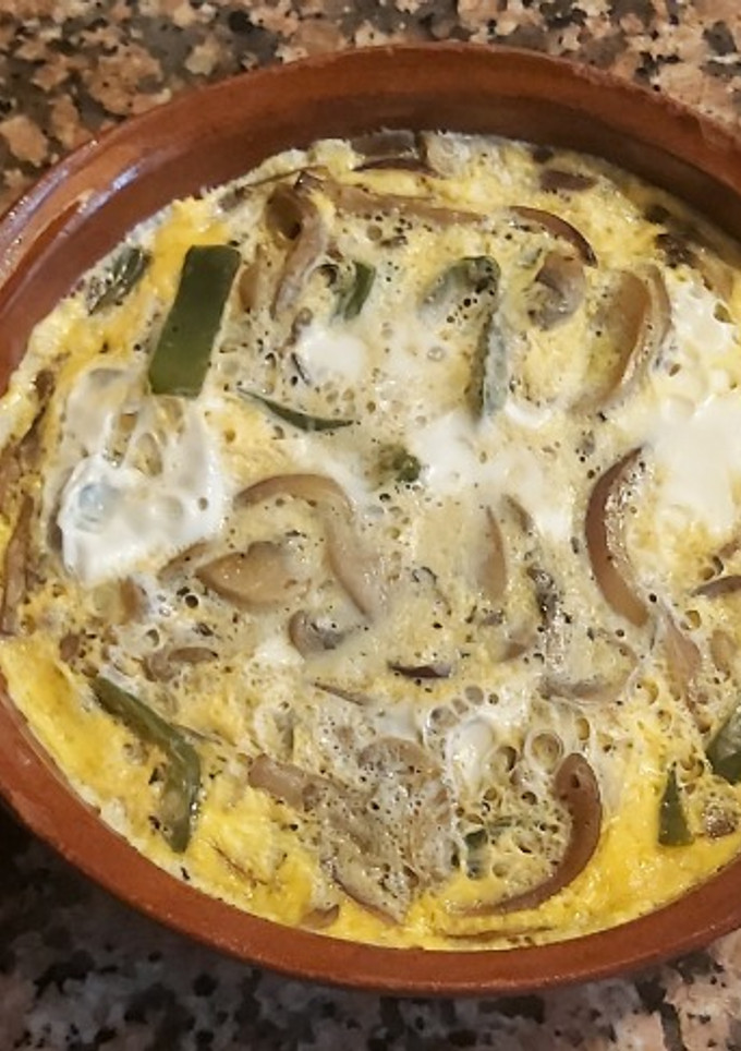 Una foto de Tortilla de aprovechamiento en microondas