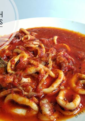 Foto resep Cumi Basah Balado Pedas