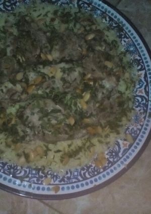 صورة لوصفة منسف باللحمه البلدي