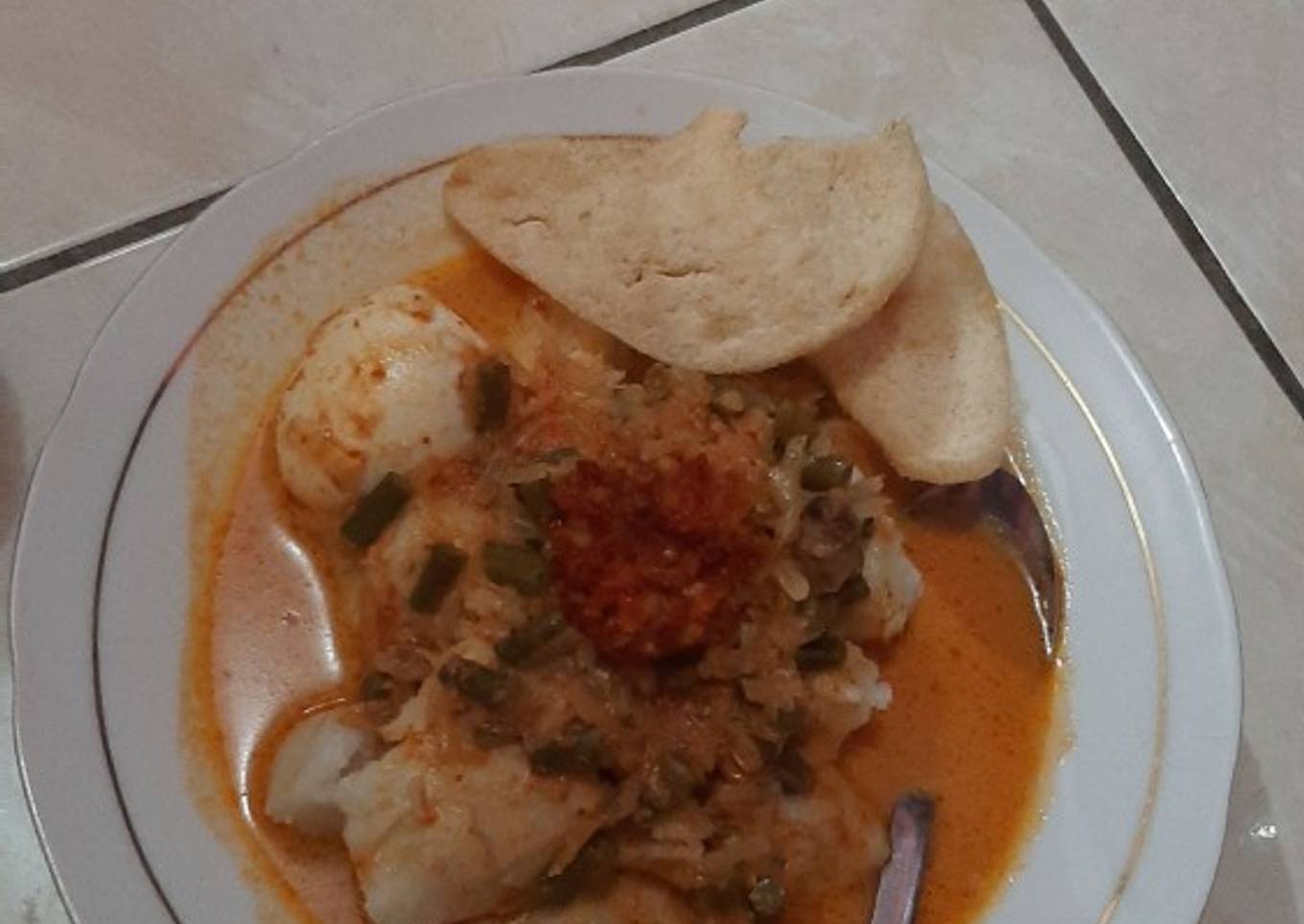 KETUPAT SAYUR DENGAN SAYUR GODOG, ENAK