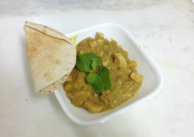 Step-by-Step Guide to Make Speedy Chicken baked in a buttery curried apple sauce