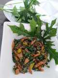Tumis Sosis & Daun pepaya Gedi
