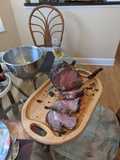 Herb and garlic crusted beef rib roast