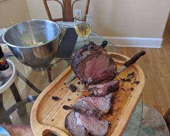 Ultimate Make Recipe Herb and garlic crusted beef rib roast Delicious and Healthy