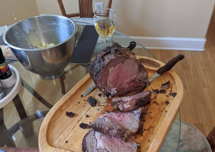 Recipe of Herb and garlic crusted beef rib roast in A Minutes at Home