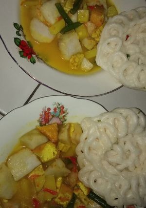 Foto resep Lodeh kuning kentang