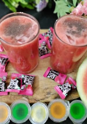A picture of Watermelon mocktail.