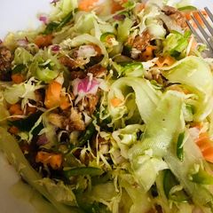 A picture of Fish vegetable salad.