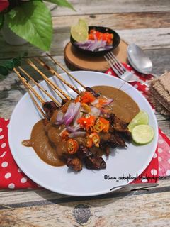 Foto resep Sate Ayam bumbu kacang
