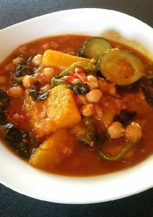 A picture of Pumpkin, Chickpea & Zucchini Curry (Vegan/Vegetarian).