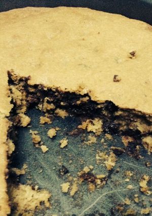A picture of Triple chocolate deep dish cookie.