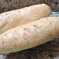 A picture of Italian Bread (Only 4 ingredients and one of those is water!).