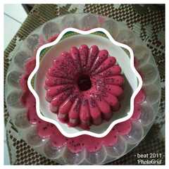 Puding susu buah naga merah রেসিপির প্রধান ছবি