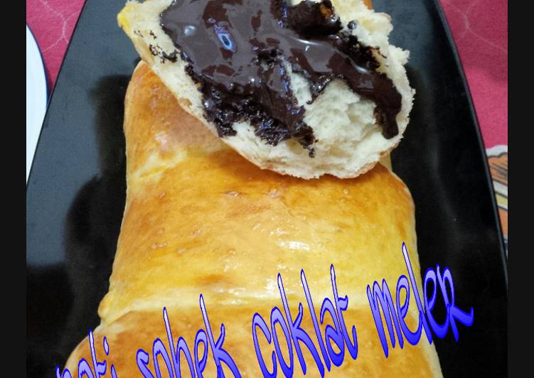 roti sobek coklat meler (rotinya soft banget)