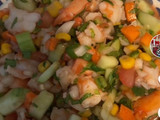 Cebiche de camarón a mi estilo