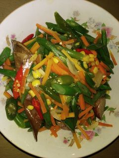 Foto resep Tumisan Buwja(buncis wortel jagung)