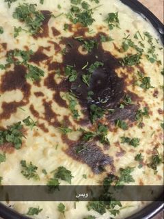 صورة لوصفة مكرونة بالبشاميل
