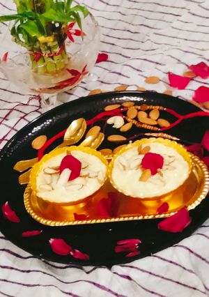 A picture of Pal Payasam 😋 Rice payasam 😋.