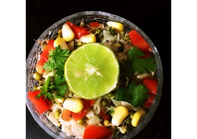 Steps to Make Ultimate Oats-Sprouts Dry Bhel