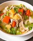 Súp Gà Hầm Rau Củ (Nấu Từ Nước Ninh Gà)