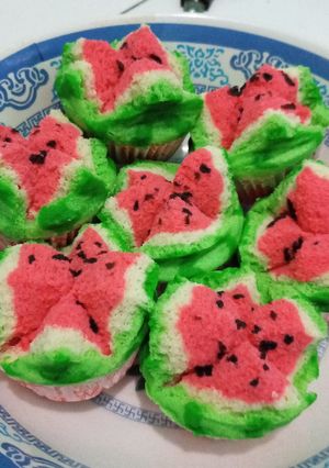 Foto resep Roti kukus semangka