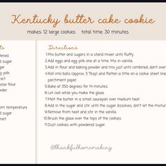 A picture of Kentucky butter cake cookie.
