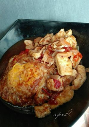 Foto resep Telur Ceplok Saus Tiram Praktis