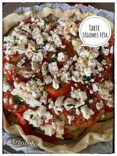Une photo de Tarte salée légumes /feta