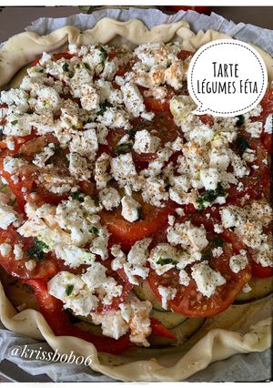 Une photo de Tarte salée légumes /feta