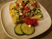 A picture of crumbled feta