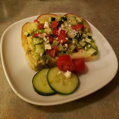 A picture of Mediterranean Avocado Toast.