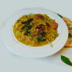 Colorful masoor dhal multi veg koottu A picture of Colorful masoor dhal multi veg koottu.