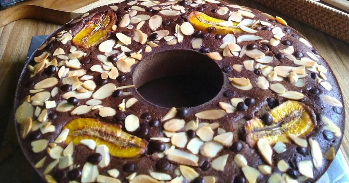 Resep Bolu Pisang Coklat Almond Oleh Ninik Kitchen Cookpad