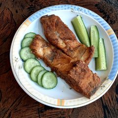 A picture of Fried fish 🐠.
