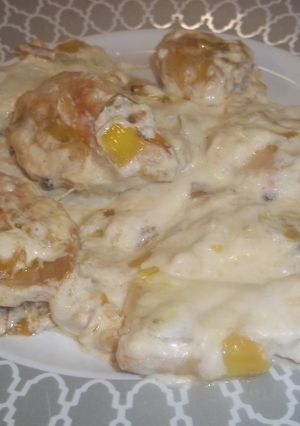 Foto principal de Pechuga de pollo con puerro y nata